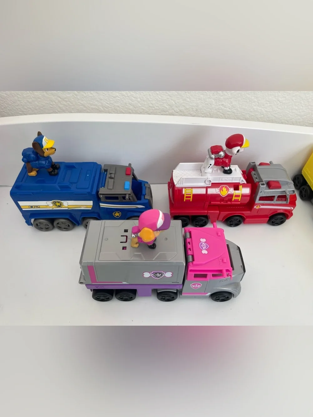 Paw Patrol Big Truck Pups Set Including Complete Zuma and Skye HTF